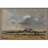 JAMES LONGUEVILLE (b.1942), Cloud Over Beeston, oil on board, signed, label verso, 20" x 30", gilt