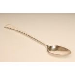 A GEORGE III SILVER BASTING SPOON, makers Williams Eley & Fearn, London 1807, in Old English