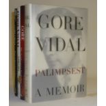 GORE VIDAL, Palimpsest: A Memoir, 1995, 1st Edition, signed to title page with 3 other firsts,