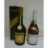 One bottle Remy Martin Cognac and one bottle Frapin V.S.O.P. Cognac, levels and seals both good (