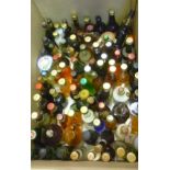 Approximately one hundred miniatures of liqueurs, Vermouth etc, some levels low (Est. plus 18%