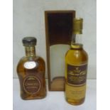 One bottle 1973 Gordon & MacPhail Inchmorrin Single Malt, bottled 2002, boxed, one litre Cardhu 12