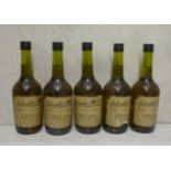 Five bottles Calvados Morin (Est. plus 18% premium inc. VAT)