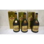 Three bottles Renault VSOP Cognac, boxed (Est. plus 18% premium inc. VAT)