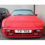 1989 PORSCHE 944 LUX COUPE, in red, petrol, YXI 359, 162,378 miles (not warranted), chassis #94 KN