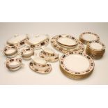 A ROYAL CROWN DERBY CHINA SERVICE, modern, in "Derby Border" pattern for eight place settings,