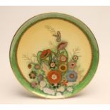 AN ART DECO CARLTON WARE EARTHENWARE CHARGER, c.1935, of plain dished circular form, decorated in