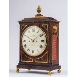 A REGENCY MAHOGANY STRIKING TABLE CLOCK, signed James Murray, Royal Exchange, London, the eight