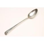 A LATE GEORGE III SILVER BASTING SPOON, maker Eley & Fearn, London 1807, in Old English pattern,