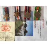 Group of 4 medals Lieutenant E Martin 186684 1st Wing Glider Pilot regiment AAC he died D Day 6th