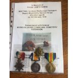 WW1 medal group for M2-077600 J Burns ASC James served with 1st Base Mechanical Transport Depot RASC