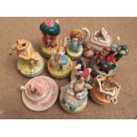 Collection of musical Schmid Beatrix Potter figures x10