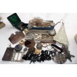 Collection mainly 19th c jewellery inc. jet, hair,chatelaine etc.