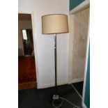 Chrome mid century standard lamp