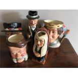 Five various Toby jugs inc. Winston Churchill