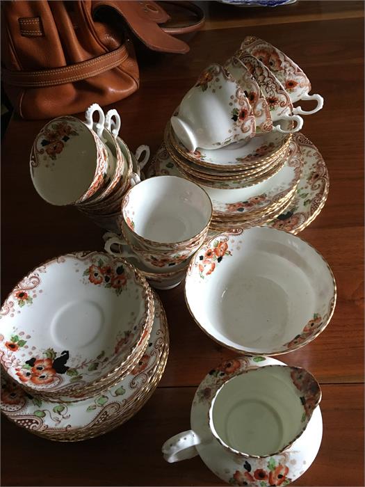 Late 19th c porcelain tea service