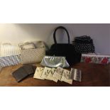 Collection of seven vintage evening bags