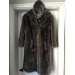 Vintage seal skin coat and matching hat