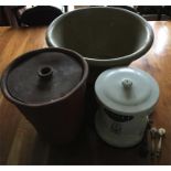 Collection kitchenalia inc. large pancheon,tongue press etc.