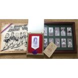 Football memorabilia inc. 1924 FA Cup final ticket etc.