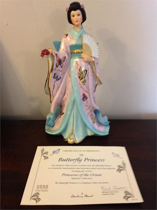 The Butterfly Pincess Figurine by Adrian Hughes - Danbury Mint