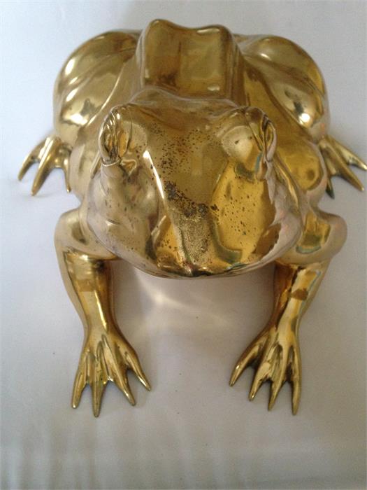 Heavy Brass Frog