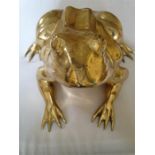 Heavy Brass Frog