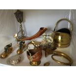 A Quantity of Mainly Brass and Copper Ware