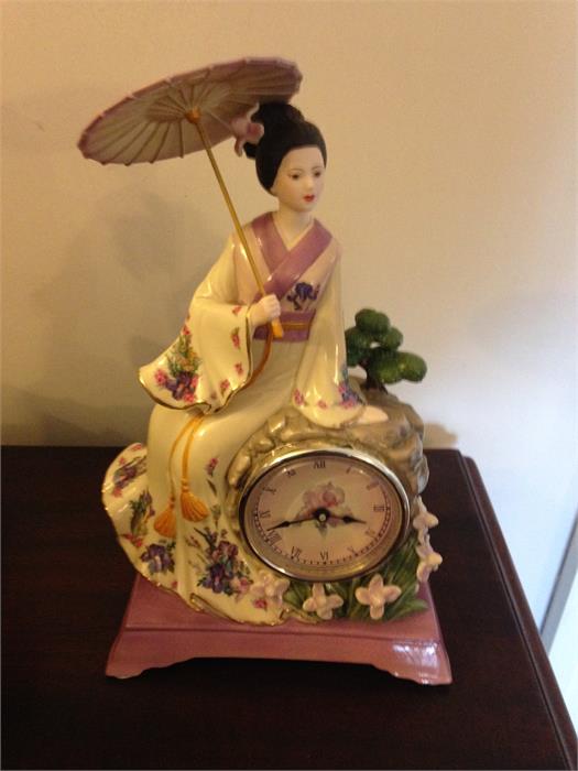 Tranquil Maiden Clock by Lena Liu - Danbury Mint