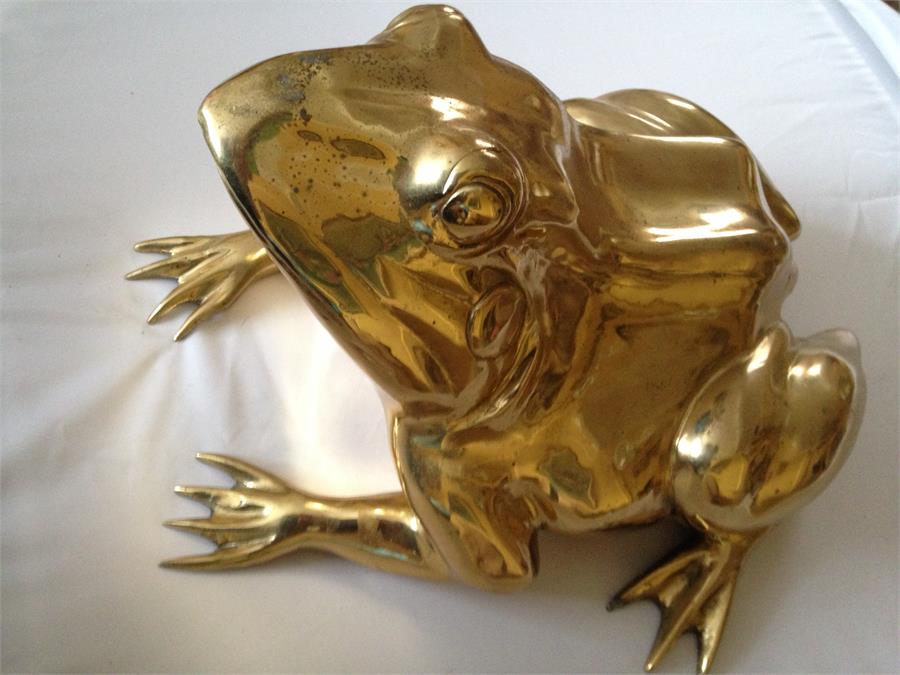 Heavy Brass Frog - Image 4 of 4