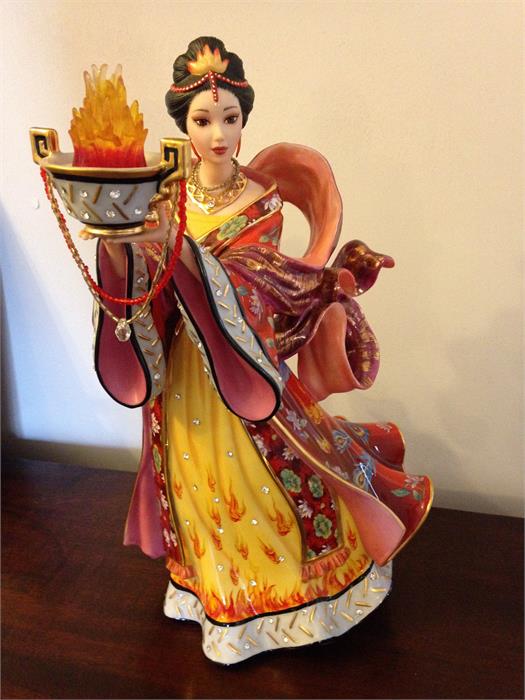 Diamond Fire Empress Figurine by Lena Liu - Danbury Mint