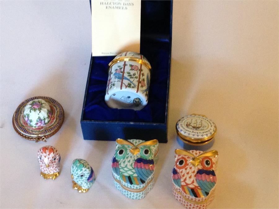 Collection of Enamel Boxes