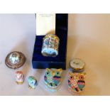 Collection of Enamel Boxes