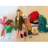 Various 1960's Dolls and costume including Tressy