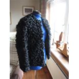 Black Canadian lamb jacket