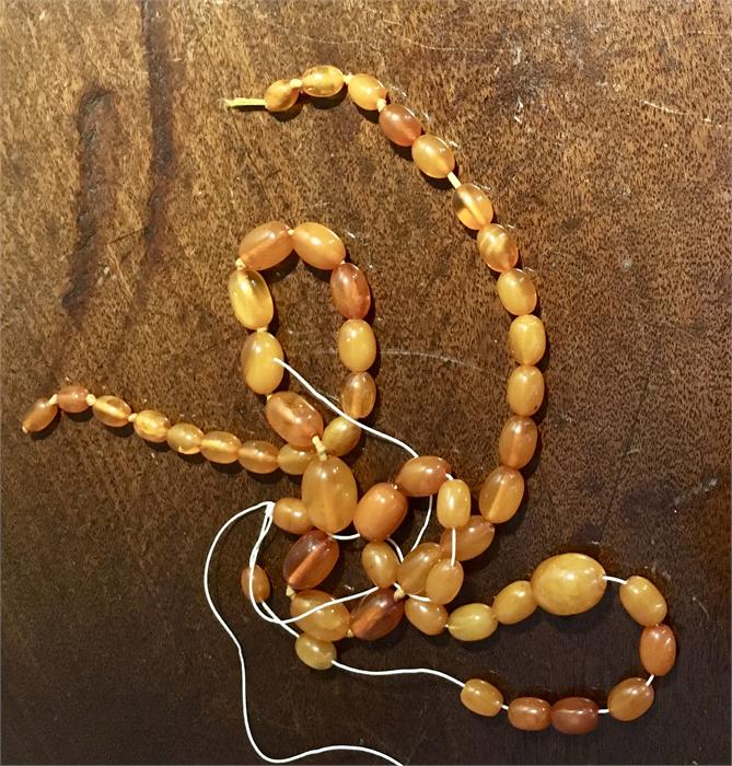 Butterscotch amber beads 22 gms total