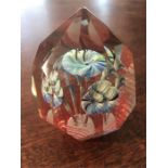 Vintage good quality faceted paperweight