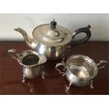 Birmingham silver tea service 1919 17.8 ozt