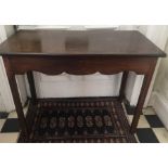 Mahogany converted card table with single leaf and single drawer c 1780