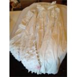 19th Century Christening Gown and Petticoat together with Lace Edge Bloomers.