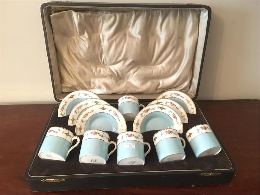 Boxed Shelley coffee service for 6