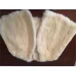 Small vintage fur shoulder cape