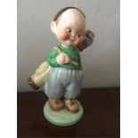 Shelley pottery figure "The Golfer" unusual colourway. Jack Heron coll.