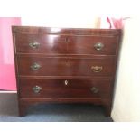 Mahogany chest of drawers C1810