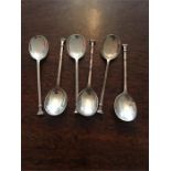 Set of six coffee spoons 1.4 ozt