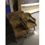 Vintage Rattan conservatory suite