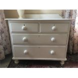 Small 19th c pine chest of drawers