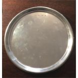 Birmingham silver salver 25.5 cms diameter 13.9 ozt