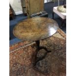 Good quality 18th c mahogany tripod table