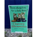 Cherry Blossom tin advertisement